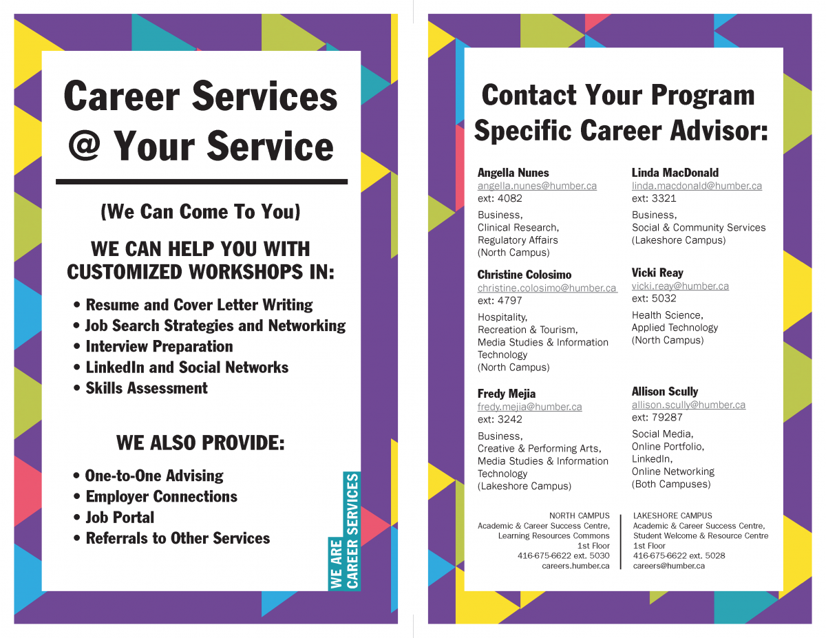 Career Services Humber Communiqué